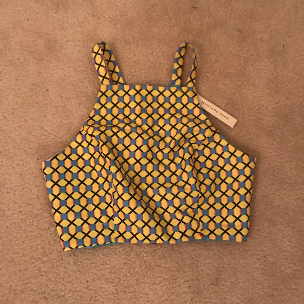 Mustard Seed Crop Top Size-Small NWT